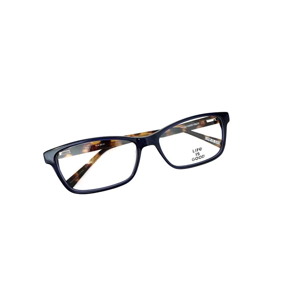 NEW Life is Good Tine in blue and tortoise Rectangle glasses